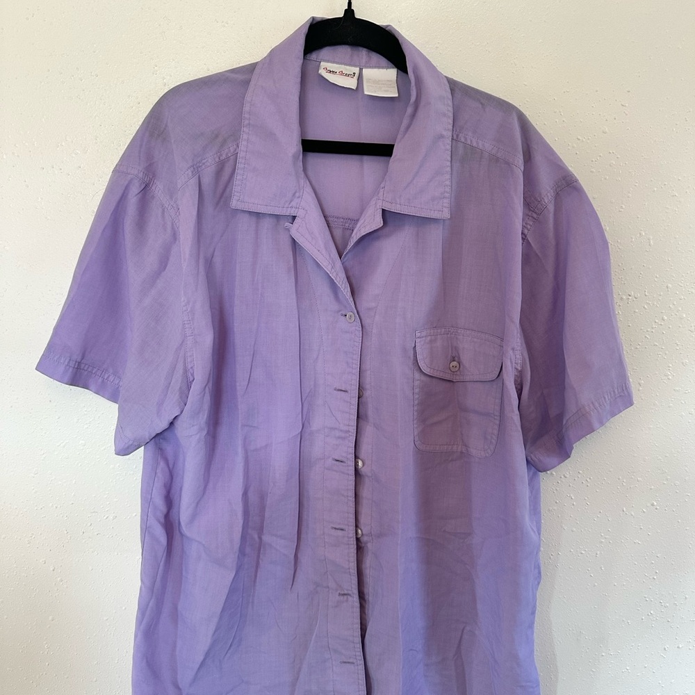 Purple Short Sleeve Shirt
